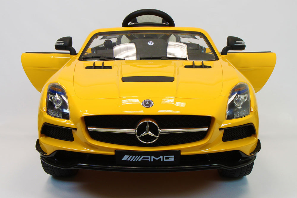 2021 Mercedes SLS Final Edition Kids Ride-On Car MP4 Color LCD 12V Powered Remote R/C | Yellow