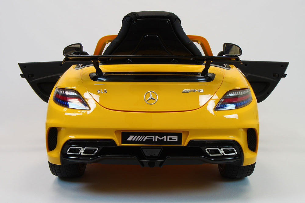 2021 Mercedes SLS Final Edition Kids Ride-On Car MP4 Color LCD 12V Powered Remote R/C | Yellow