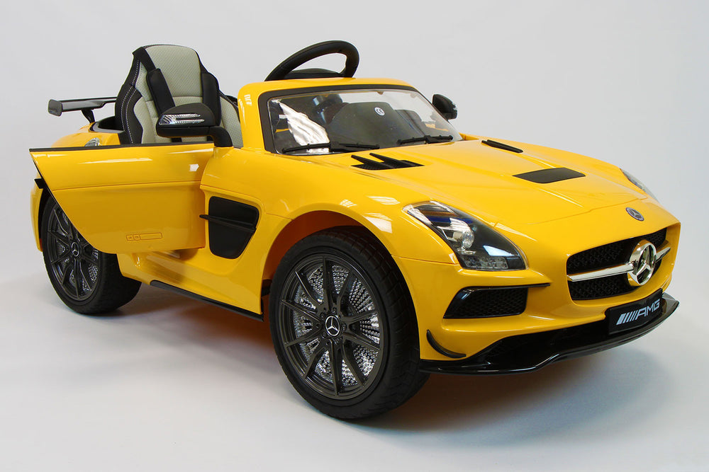 2021 Mercedes SLS Final Edition Kids Ride-On Car MP4 Color LCD 12V Powered Remote R/C | Yellow