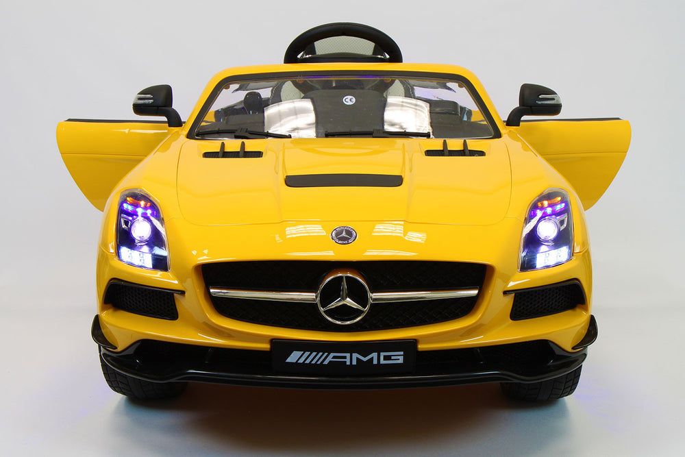 2021 Mercedes SLS Final Edition Kids Ride-On Car MP4 Color LCD 12V Powered Remote R/C | Yellow