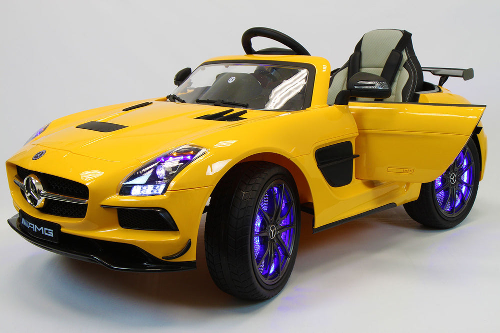 2021 Mercedes SLS Final Edition Kids Ride-On Car MP4 Color LCD 12V Powered Remote R/C | Yellow