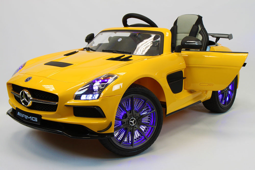 2021 Mercedes SLS Final Edition Kids Ride-On Car MP4 Color LCD 12V Powered Remote R/C | Yellow
