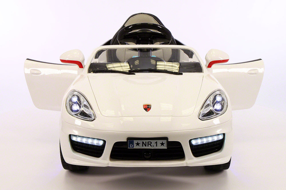 2021 PORCHE BOKSTER 12V BATTERY OPERATED KIDS ELECTRIC RIDE-ON CAR WHITE