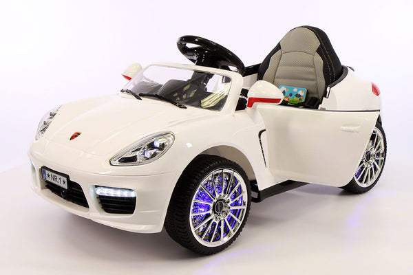 2021 PORCHE BOKSTER 12V BATTERY OPERATED KIDS ELECTRIC RIDE-ON CAR WHITE