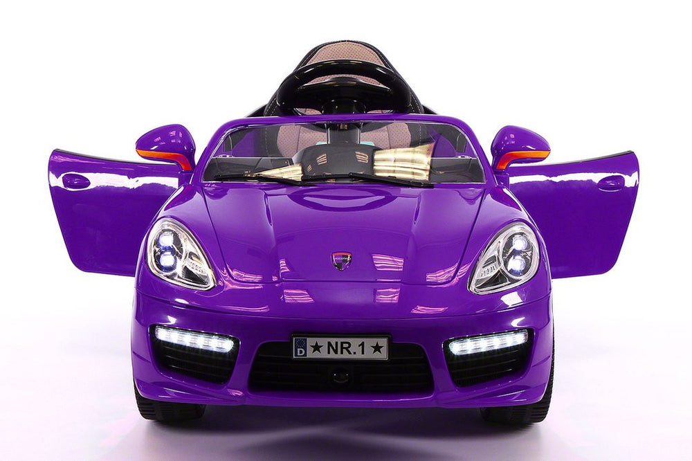 2021 PORCHE BOKSTER 12V BATTERY OPERATED KIDS ELECTRIC RIDE-ON CAR PURPLE METALLIC
