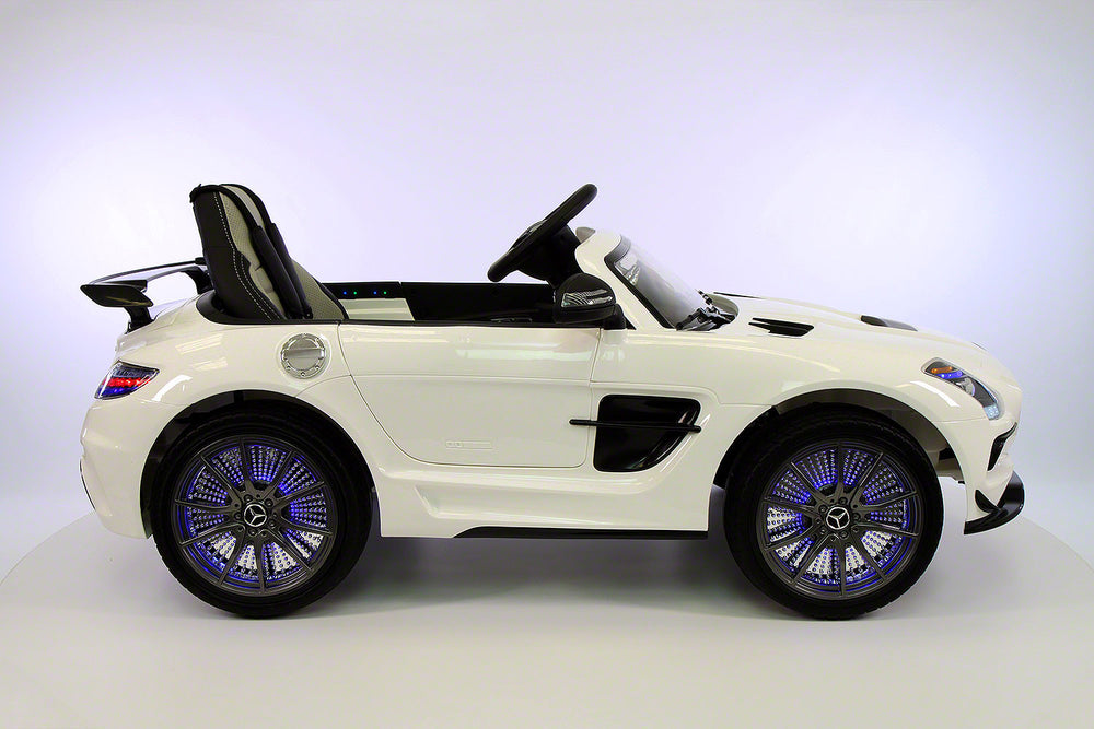 2021 Mercedes SLS Final Edition Kids Ride-On Car MP4 Color LCD 12V Powered Remote R/C | White