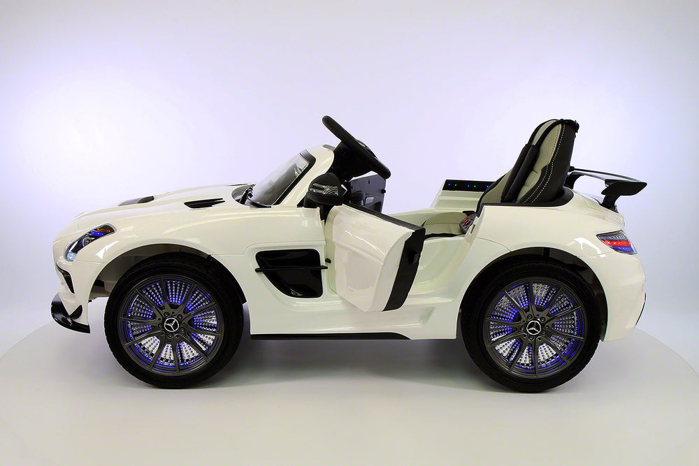 2021 Mercedes SLS Final Edition Kids Ride-On Car MP4 Color LCD 12V Powered Remote R/C | White