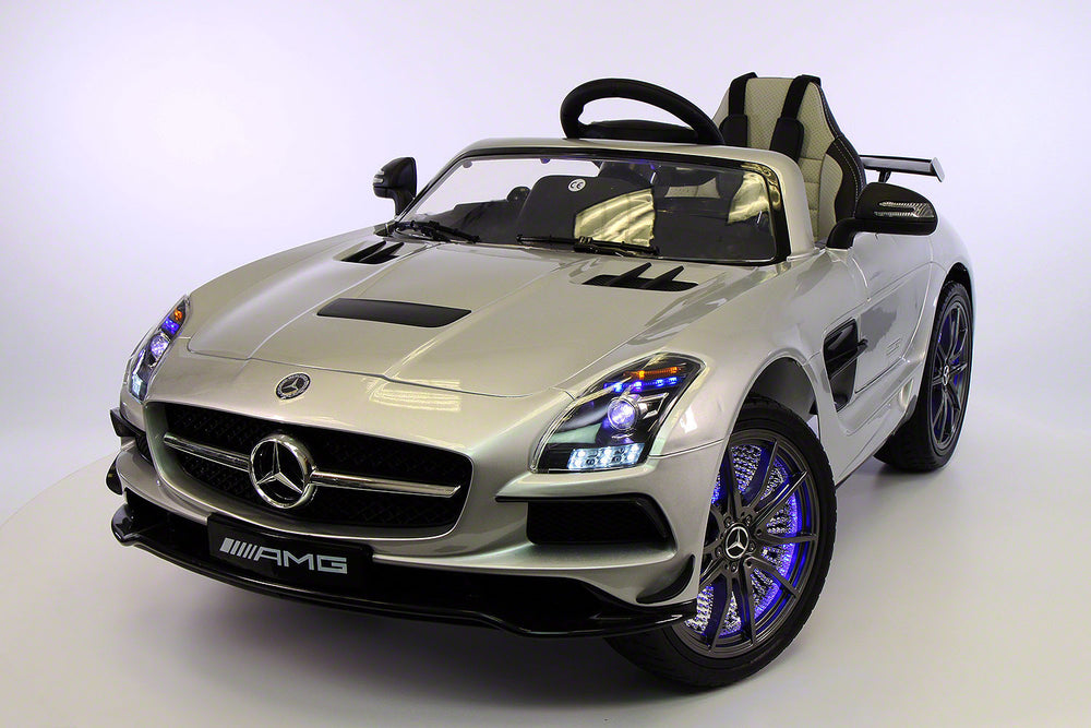 2021 Mercedes SLS Final Edition Kids Ride-On Car MP4 Color LCD 12V Powered Remote R/C | Silver
