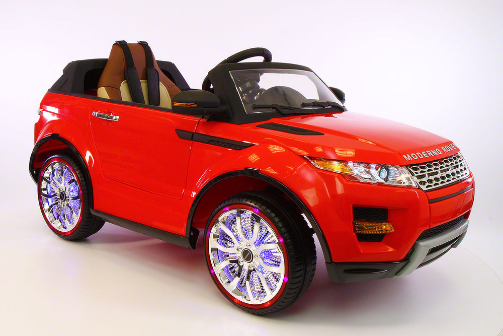 Range Rover Style 12V Kids Ride-On Car MP3 12V Battery  LED Wheels RC Remote | Bright Red