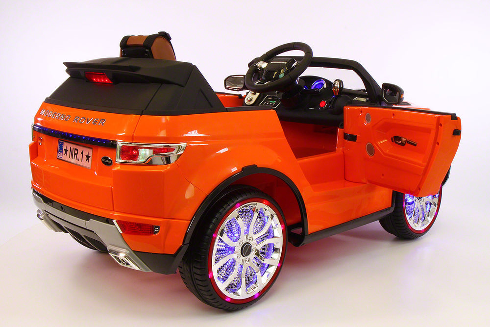 Range Rover Style 12V Battery Kids Ride-On Car MP3 LED Wheels RC Remote | Orange