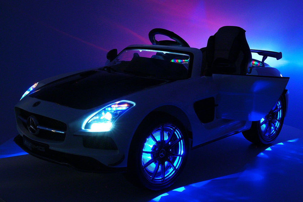 2021 MERCEDES SLS AMG 12V RIDE-ON CAR WITH PARENTAL REMOTE BLACK METALLIC