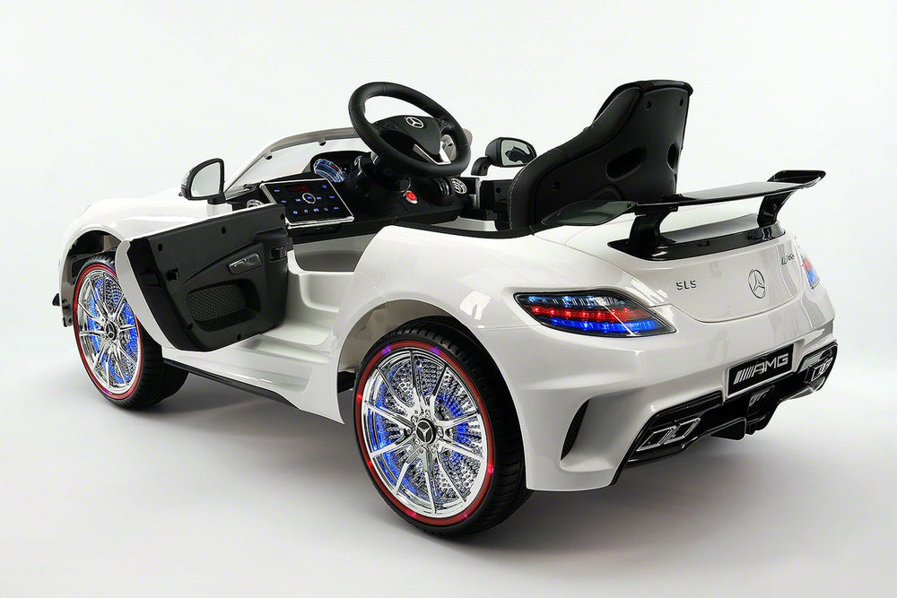 2021 Mercedes SLS | 12V | Kids Ride-On Car | USB MP3 | LED Headlights | RC | Parental Remote | White