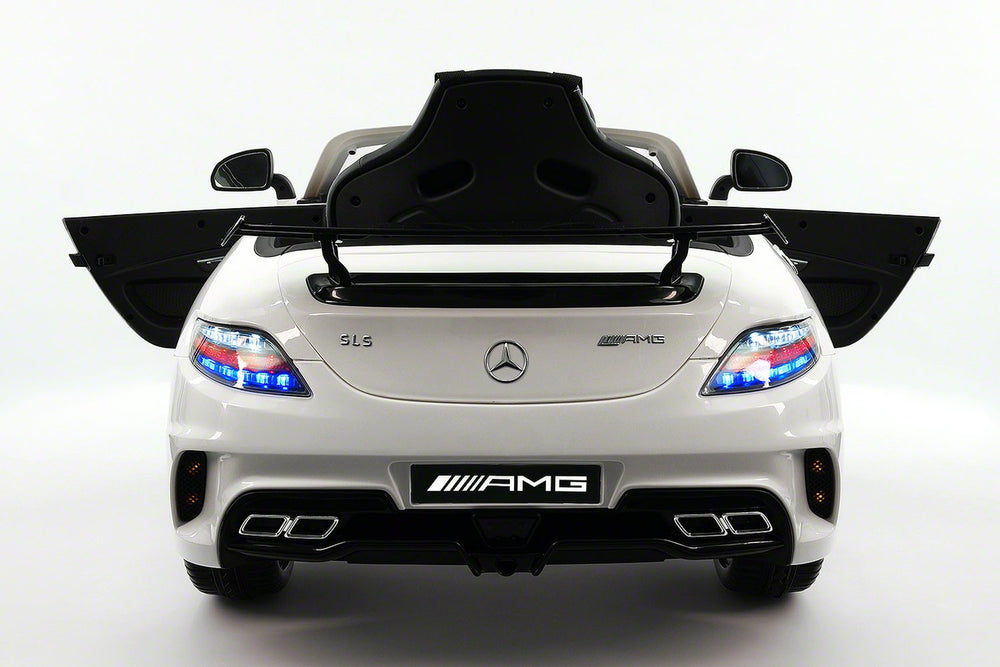 2021 Mercedes SLS | 12V | Kids Ride-On Car | USB MP3 | LED Headlights | RC | Parental Remote | White