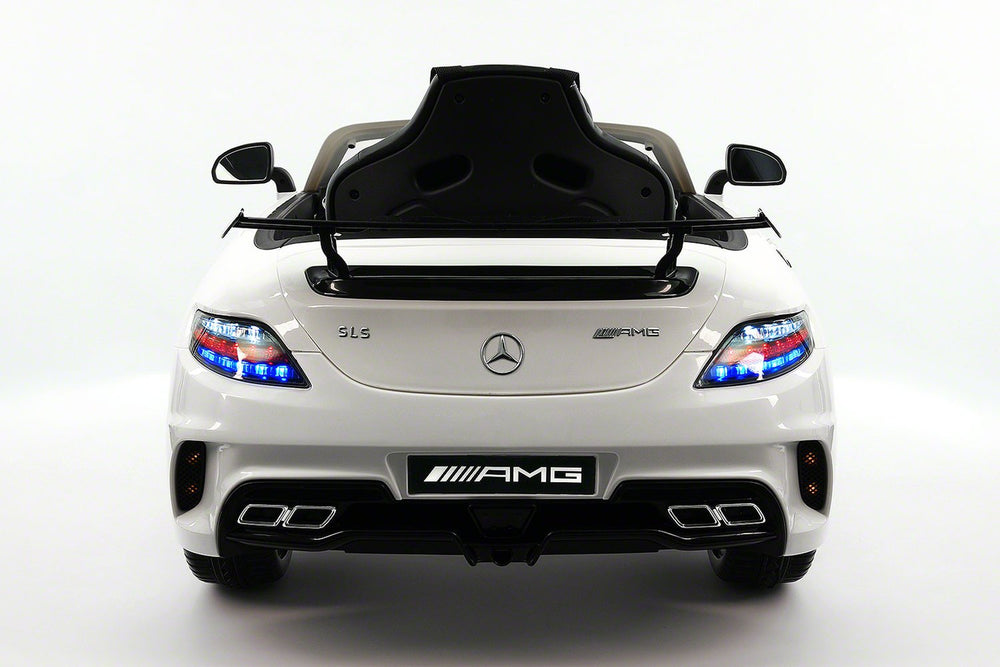 2021 Mercedes SLS | 12V | Kids Ride-On Car | USB MP3 | LED Headlights | RC | Parental Remote | White