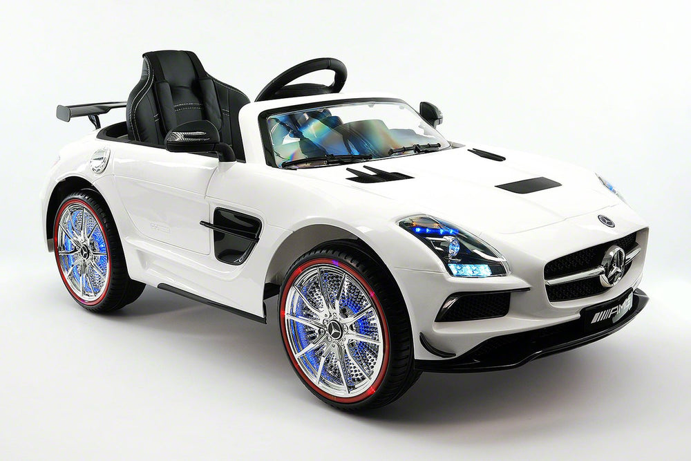 2021 Mercedes SLS | 12V | Kids Ride-On Car | USB MP3 | LED Headlights | RC | Parental Remote | White